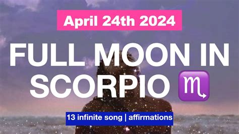 PINK FULL MOON In SCORPIO APRIL 23 2024 Affirmations YouTube