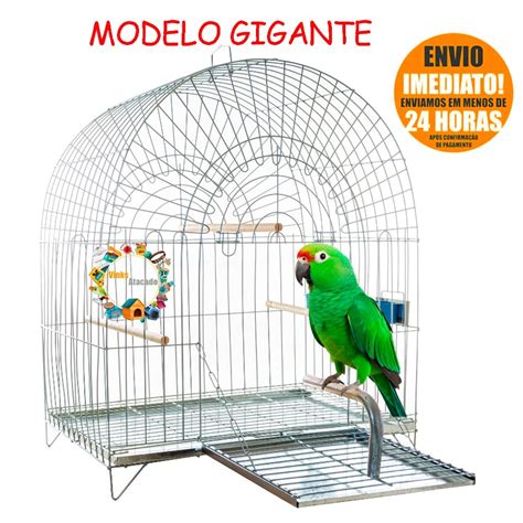 Gaiola Para Papagaio - Gaiola Gigante Grande Para Papagaio Maritaca Loro Ring Neck Aves ...