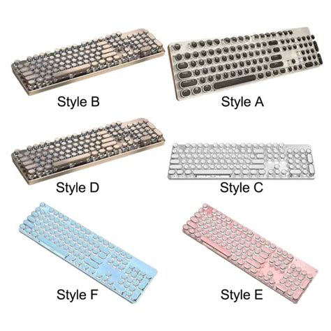 Clavier M Canique Touches Rondes Punk Clavier De Jeu Pour