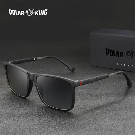 Polarking Men Vintage Mix Material Polarized Sunglasses Classic Brand