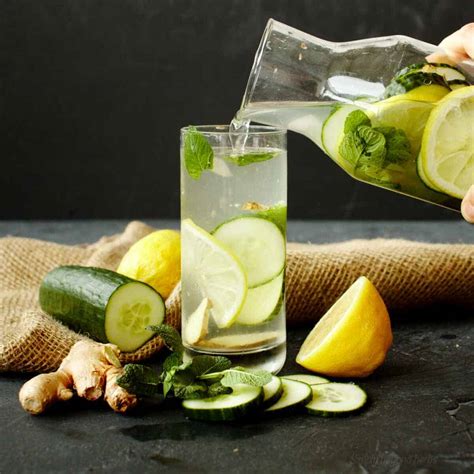 cucumber lemon ginger water  ultimate detox elixir simplybeyondherbs
