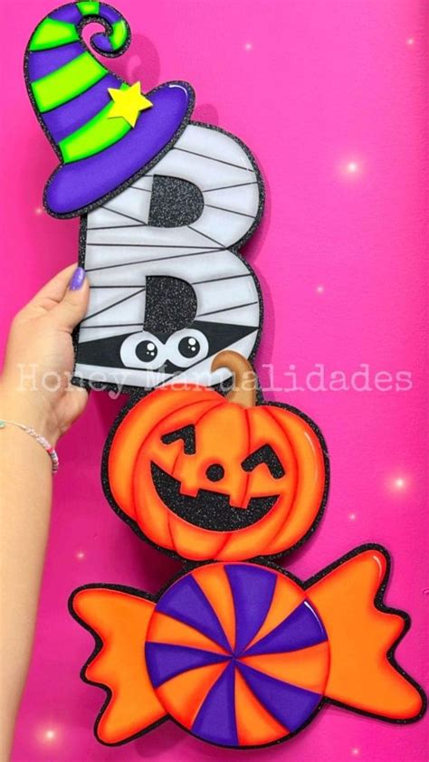 💜molde Gratuito Aplique Honey Manualidades En Foami Halloween 6 Country Halloween