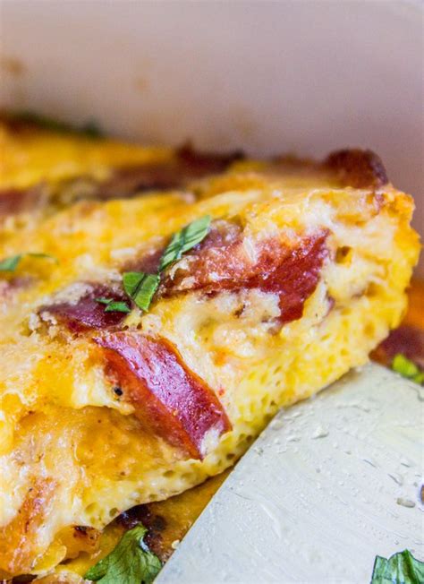 Overnight Bacon And Egg Casserole Recipe From The Food Charlatan