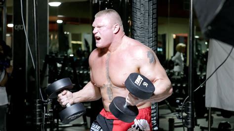 Brock Lesnar poses for the April 2013 cover of Muscle & Fitness ...