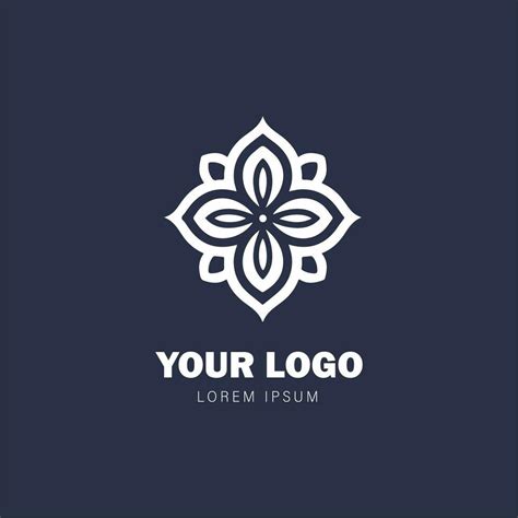 ornamental flowers logo design suitable for use as an icon for your business 32186122 Vector Art ...