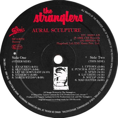 The Stranglers Aural Sculpture Vinyl