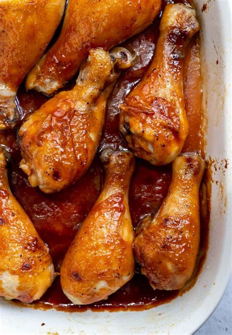 Baked Bbq Chicken Legs Recipe Wonkywonderful