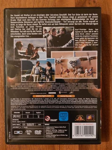 Dvd Lord Of War H Ndler Des Todes Mit Nicolas Cage Kaufen Auf Ricardo