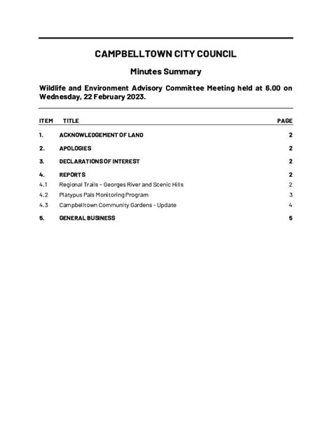 Fillable Online Campbelltown City Council NSW Government Fax Email