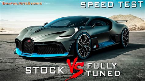 Bought Bugatti Divo Speed Test Stock Vs Fully Tuned YouTube