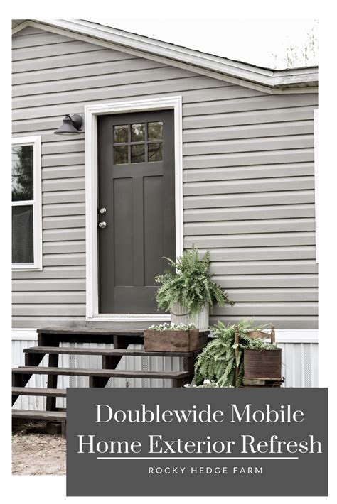 Doublewide Mobile Home Exterior Refresh