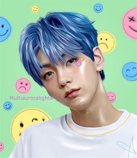 Soobin From Txt Original K Pop Fanart Print Etsy Uk