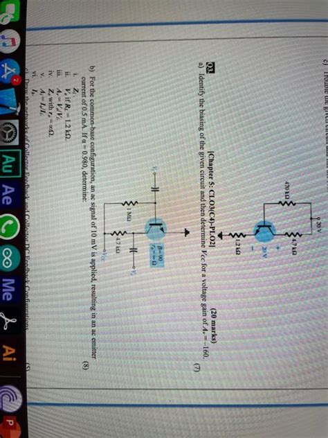 Solved Design A Voltage Divider Bias Network Using A Supply