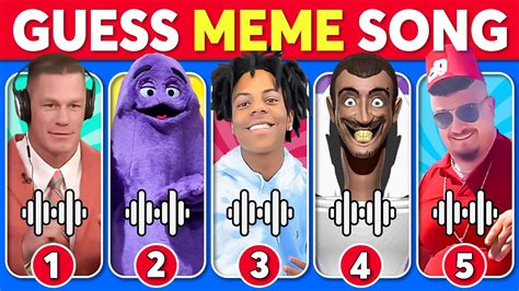 Guess Meme Song 🎵🎙️🔥 Skibidi Toilet Grimace Shake Skibidi Dom Dom