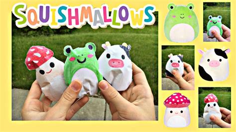 How To Make Squishmallow Paper Squishies - YouTube