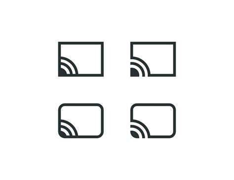 Screencast icon. Chromecast illustration symbol. Sign display vector ...