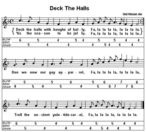 Deck The Halls With Bells Of Holly With Harp Tab Sheet Music Will Be