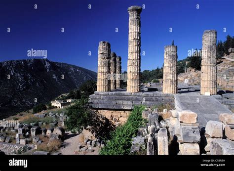 apollons temple  res stock photography  images alamy