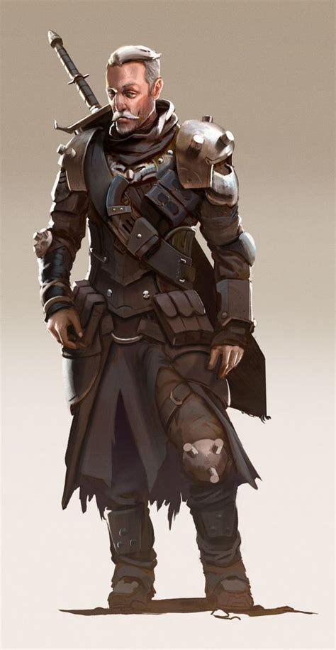 Human Male Warrior Concept Fantasy Character Art Rpg Character