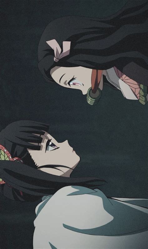 Nezuko Kamado X Tsuyuri Kanao Matching Wallpaper Aesthetic From Kimetsu