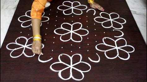 Dots Sankranthi Muggulu For Pongal Kolam Designs With Dots