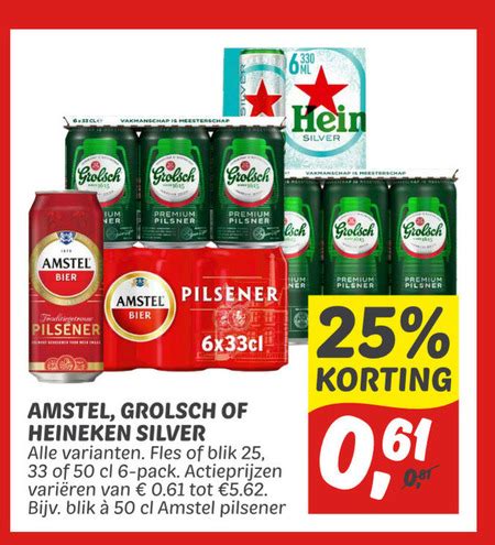 Heineken Silver Blikje Bier Folder Aanbieding Bij Dekamarkt Details