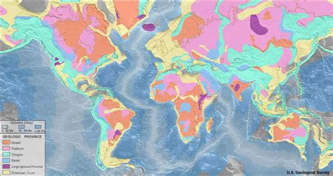 Geological Map Of The World