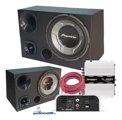 Caixa Trio De Som Pioneer Completa M Dulo Taramps Tl Frete Gr Tis