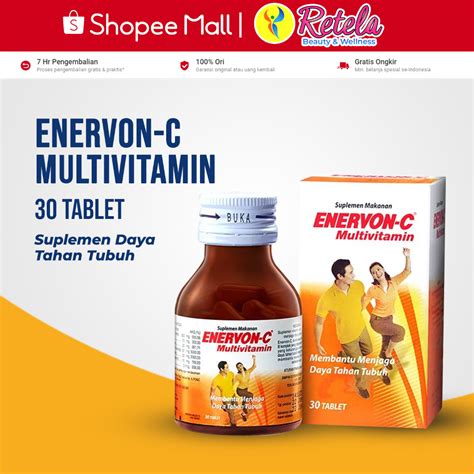 Jual Enervon C Multivitamin Vitamin C Menjaga Daya Tahan Tubuh