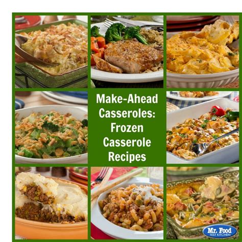 12 Make-Ahead Freezer Casseroles | MrFood.com