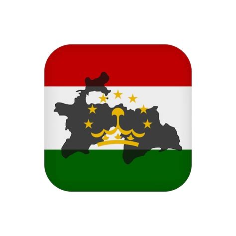 Premium Vector | Tajikistan flag official colors vector illustration