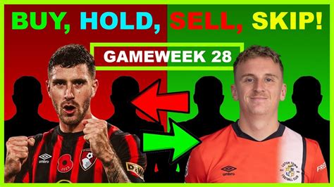 FPL Double Gameweek 28 BUY HOLD SELL SKIP Fantasy Premier League