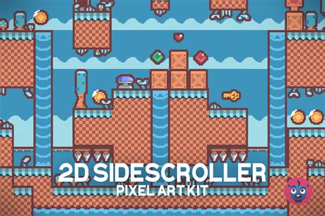 2d Sidescroller Pixel Art Kit 2d 环境 Unity Asset Store