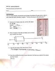 MAT 152 Chapter 3 Lab Pdf Course Hero