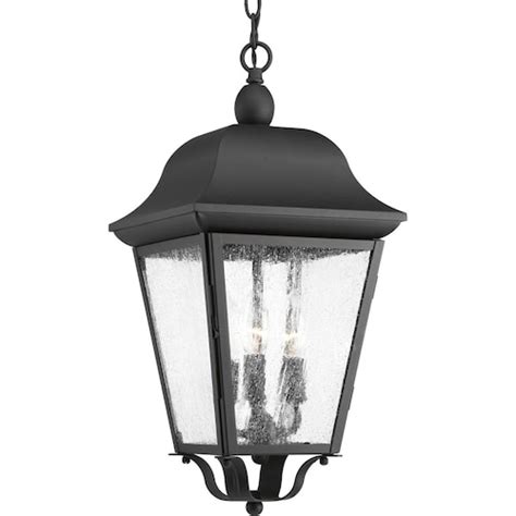 Bel Air Lighting 3 Light Lamp Post In Black With Framed Glass The Home Depot Canada