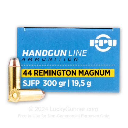 44 Magnum Ammo For Sale 300 Gr SJSP Prvi Partizan Ammunition In Stock