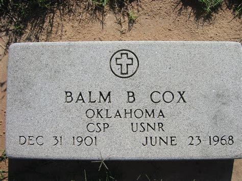 Balm Benton Cox Find A Grave Memorial