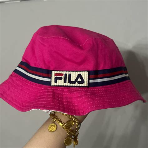 Reversible Fila bucket hat - Depop