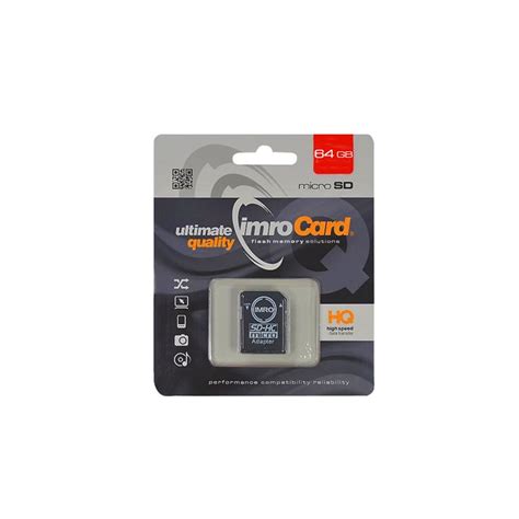 Karta Micro SD adaptér 64GB class10 IMRO