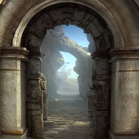 Beautiful Matte Painting Of The Grand Ancient Stone Stable Diffusion