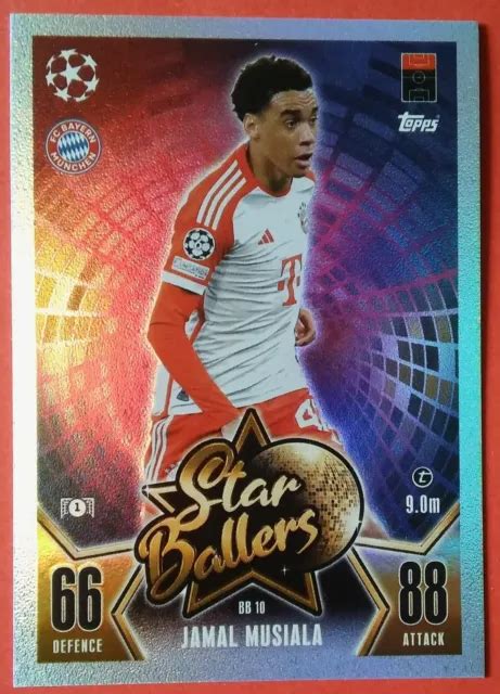 Baller Toil E Match Attax Cl Jamal Musiala Du Bayern Munich