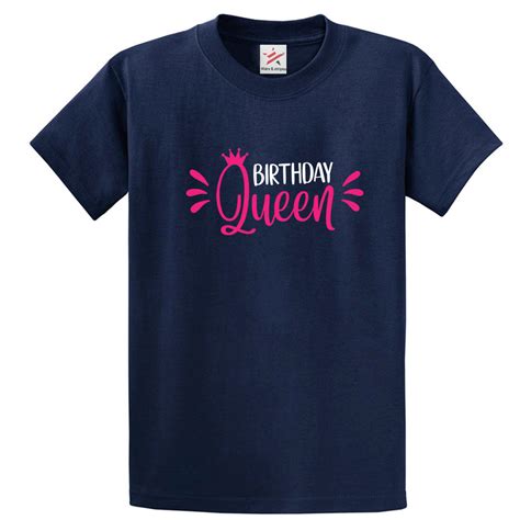 Birthday Queen Celebration Crew Neck Unisex Kids And Adult T Shirt