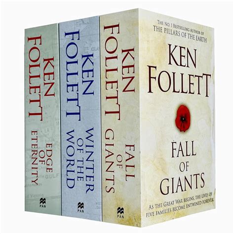 Ken Follett Century Trilogy War Stories Collection 3 Books Set Fall Of