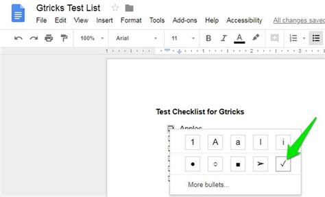 Simple Trick To Create A Checklist In Google Docs