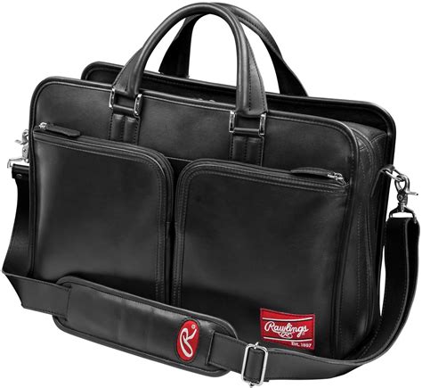 Rawlings Black Leather Coachs Briefcase