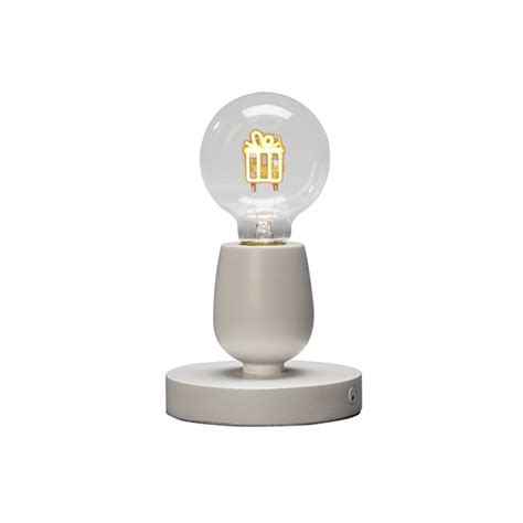 Lampe déco à poser LED en bois filament cadeau Luminaire fr