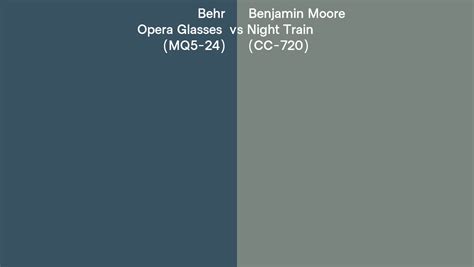 Behr Opera Glasses Mq Vs Benjamin Moore Night Train Cc Side