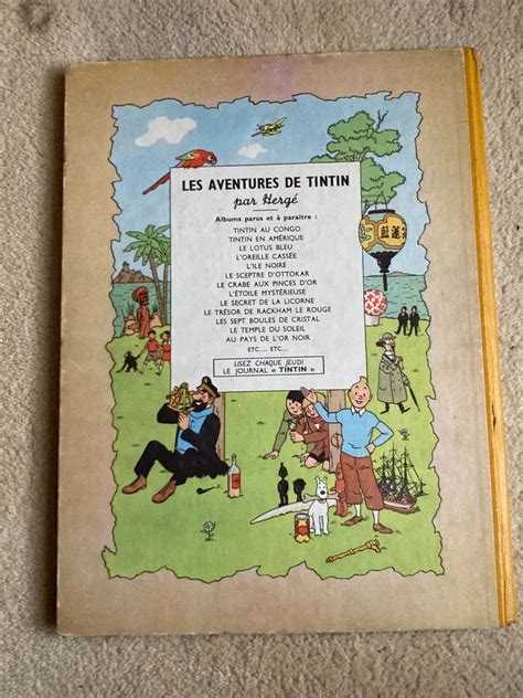 Tintin T Tintin Au Pays De L Or Noir B C Album Eo