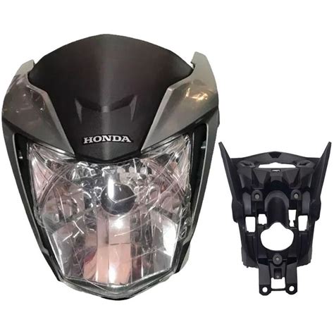 Farol De Moto Completo Carenagem E Laterais Foco Foco Do Brasil