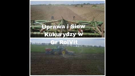 Uprawa I Siew Kukurydzy W Gr RolVit John Deere 8200 Amazone Catros